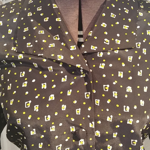 Vintage Black & Olive shirt dress - Picture 4 of 11